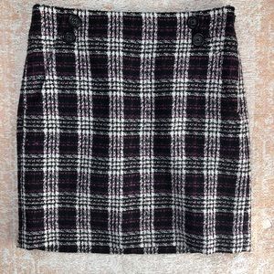 NWT loft mini skirt plum 0p